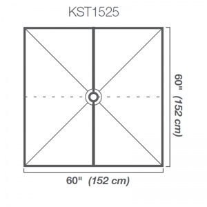 60" x 60" Shower Tray