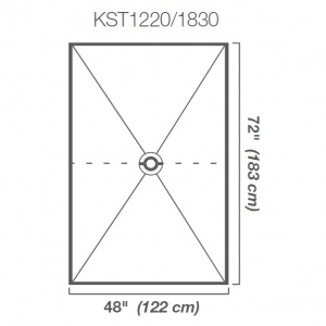 48" x 72" Shower Tray