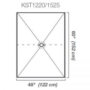 48" x 60" Shower Tray