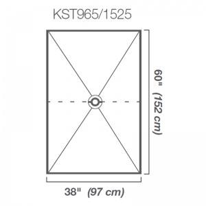 38" x 60" Shower Tray