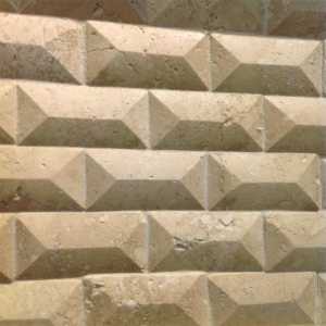 1" x 2" Honed Beveled Brick Mosaic